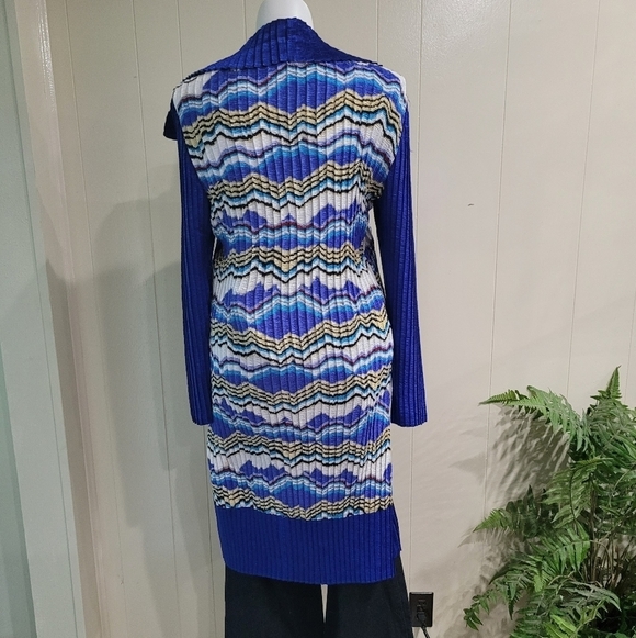 Jerry T Aztec Print Cardigan Women's Sz XL Lightwe - Picture 2 of 10